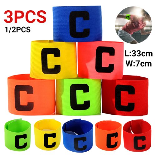 Imagen de Brazalete de Capitán de Fútbol para Niños y Adultos – Banda de Brazo Oficial para Equipos, Regalo Ideal para Competencias y Entrenamientos