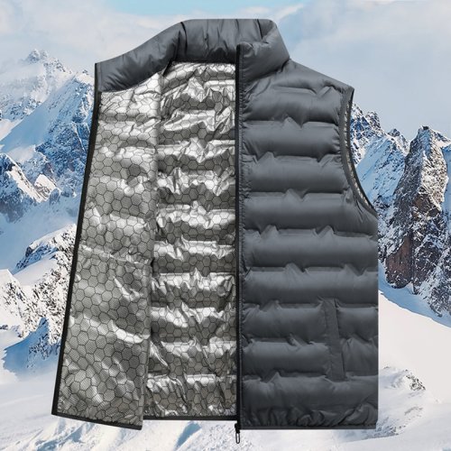 Imagen de Chaleco cálido de marca de invierno para hombre 8XL, prendas de vestir informales de otoño, chalecos...