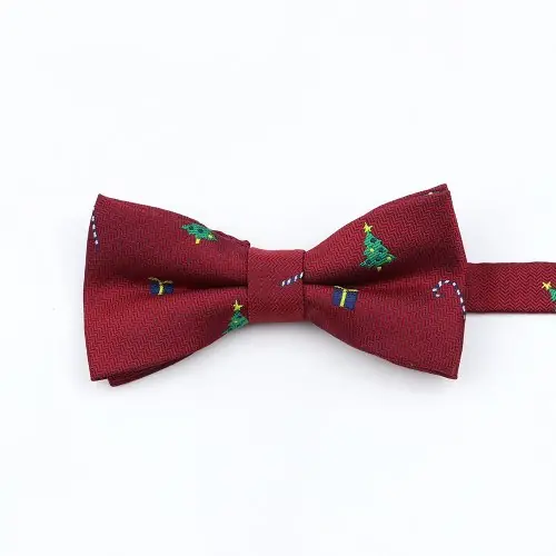 Image de Noeud Papillon Noël Parent-Enfant - Rouge, Bleu, Vert