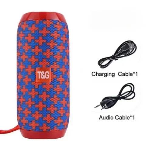 Imagen de Altavoz portátil inalámbrico compatible con Bluetooth, Subwoofer para exteriores, resistente al agua, estéreo envolvente, compatible con Radio FMTF