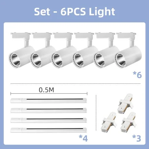 6PCS White Sets