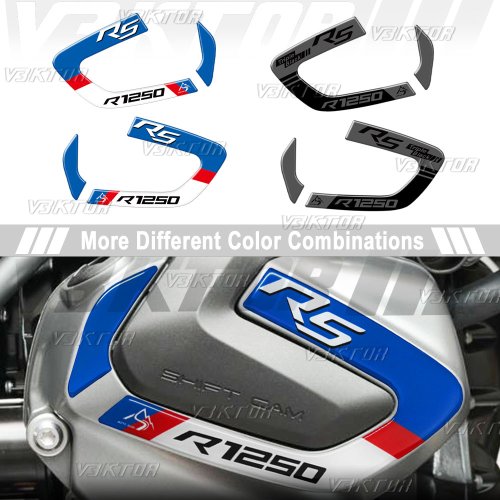 Immagine di Adesivo 3D Protezione Cilindro Testa per BMW R1250RS Nero