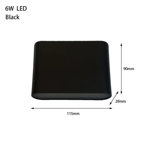 6W schwarz