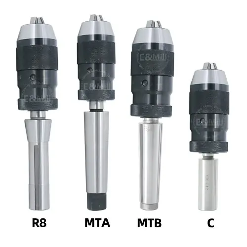 Image de Mandrin Auto-Serrant pour Tour CNC - MT1 à MT4, R8, B10 à B22