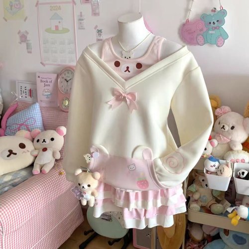 Image de Sweatshirt Kawaii Japonais Femme - Élégant & Décontracté