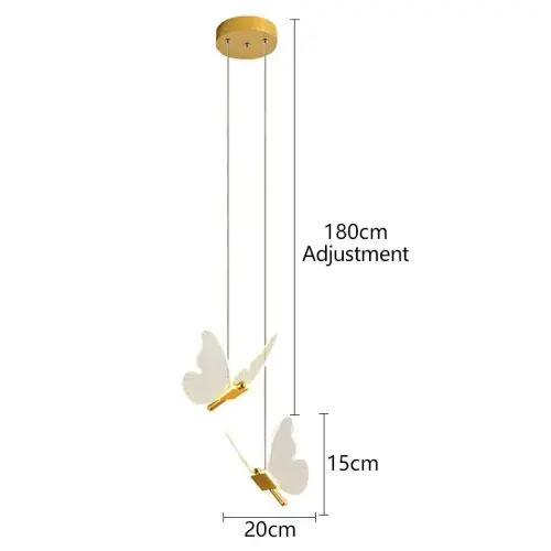 Image de Lampe Suspension Papillon LED - Éclairage Design Intérieur