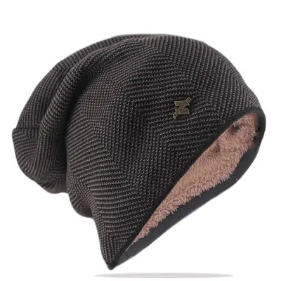 Image de Bonnet Hiver Homme Tricoté - Chaud & Tendance