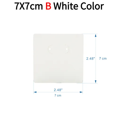 7x7cm B typ biały