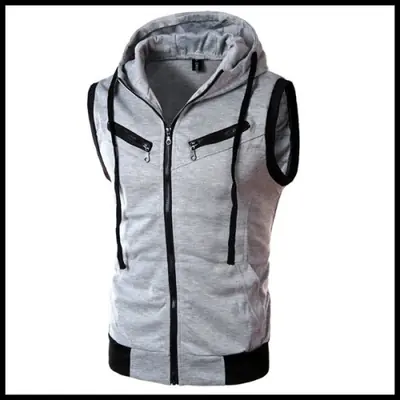 Image de Gilet Tricoté Homme Sans Manches - Style Rétro Décontracté