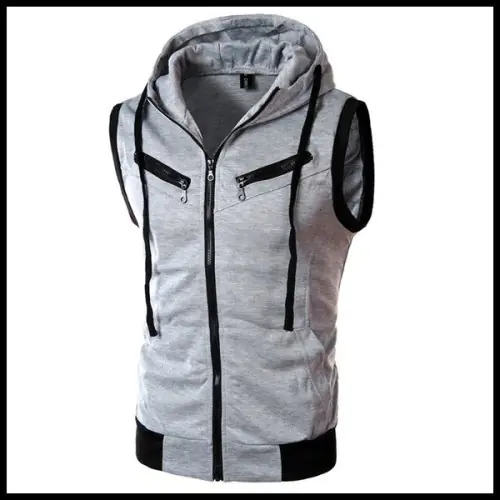 Image de Gilet Tricoté Homme Sans Manches - Style Rétro Décontracté