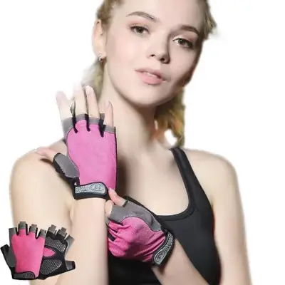 Gants Sans Doigts Fitness & Vélo - Respirants & Anti-Dérapants