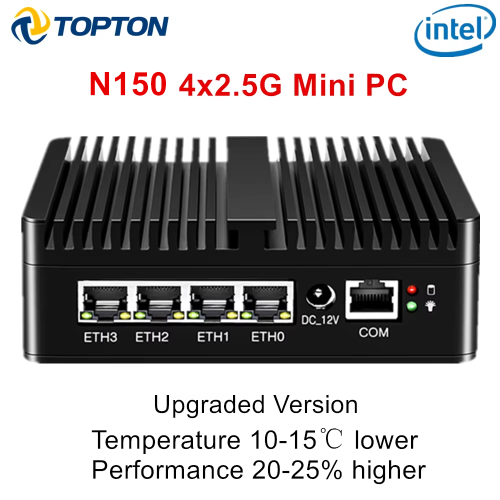 Image de Mini PC Silencieux avec Intel N100 - Routeur PFsense & Pare-feu AES