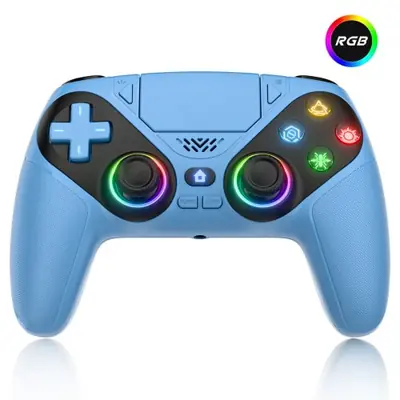 Image de Manette Sans Fil PS5 RGB - Vibration Double, Turbo, PC & PS5 Pro