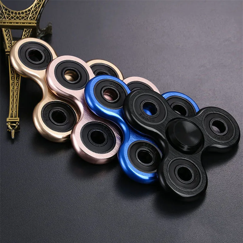 Bild von Hochwertiger Aluminium-Fidget-Spinner mit Stummlager – Anti-Stress-Spielzeug für Erwachsene und Kinder, Metalllegierung R188, präzise Verarbeitung und langer Drehzeit