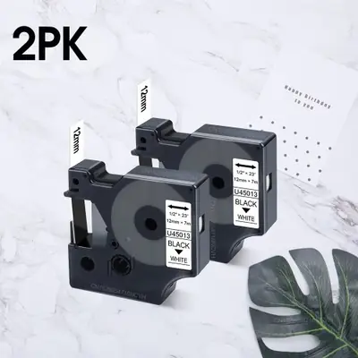Image de Ruban d'impression Dymo 45013 - Compatible avec étiqueteuse LM160, LM280