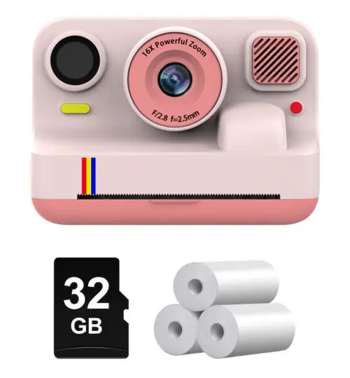 Image de Caméra Instantanée pour Enfants - Impression Photo en Couleur