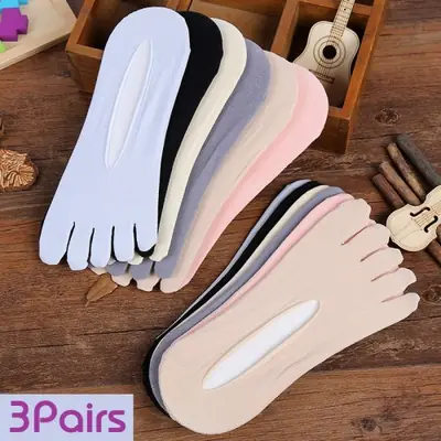 Image de Chaussettes 5 Doigts Été Femme - Lot de 3 Paires
