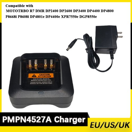 Image de Chargeur de Bureau Compatible Motorola R7, DMR, UG2400, UG3400, GP328D & Plus