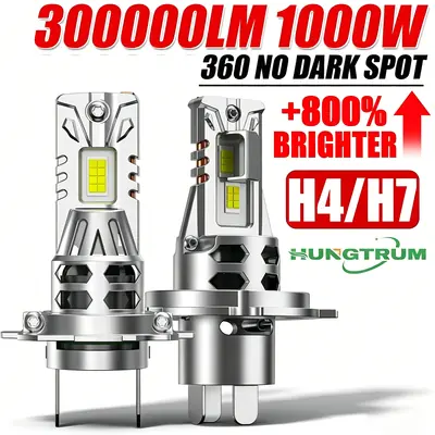 Image de Phares LED H7/H4 1000W - Canbus Sans Erreur - Plug & Play