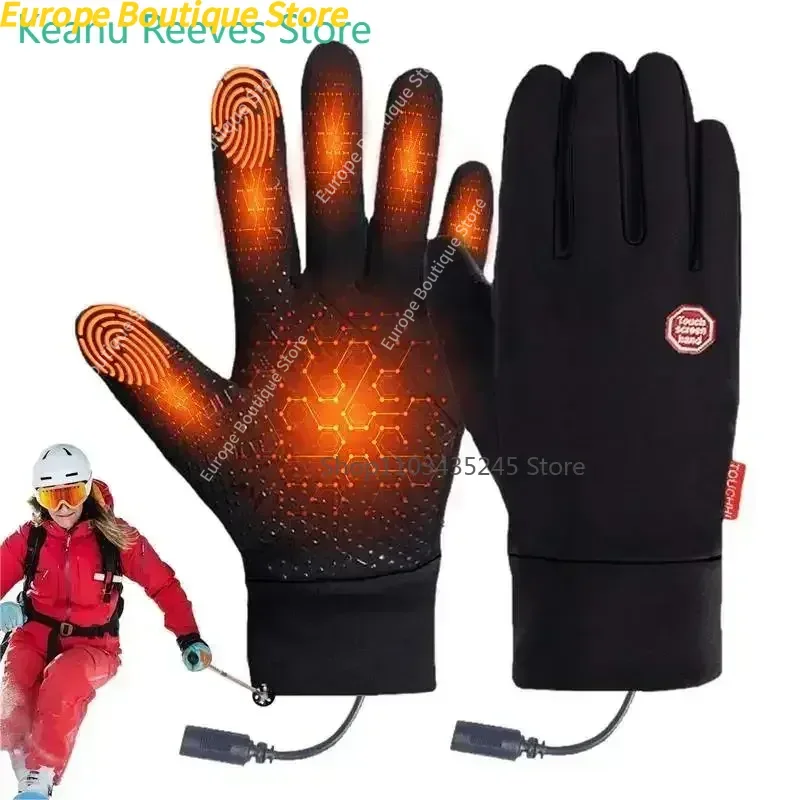 Afbeelding van Verwarmde Handschoenen met Oplaadbare Elektrische Voering – Ideaal voor Skiën, Motorrijden en Fietsen in de Winter