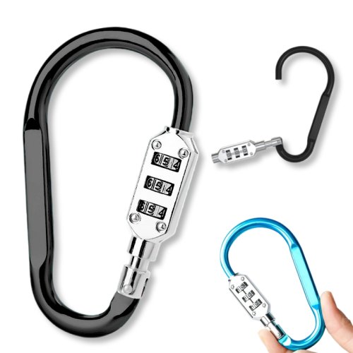Imagen de Candado de Combinación de 3 Dígitos para Equipaje, Bolsas con Cremallera, Mochilas y Maletas – Cerradura Duradera y Segura para Uso Exterior