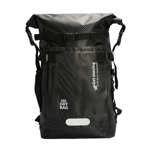 Immagine di 30L PVC Nuoto Borsa impermeabile Doppie cinghie Rafting Sport Kayak Canoa Borsa da nuoto Kit da viaggio Borsa da viaggio Zaino