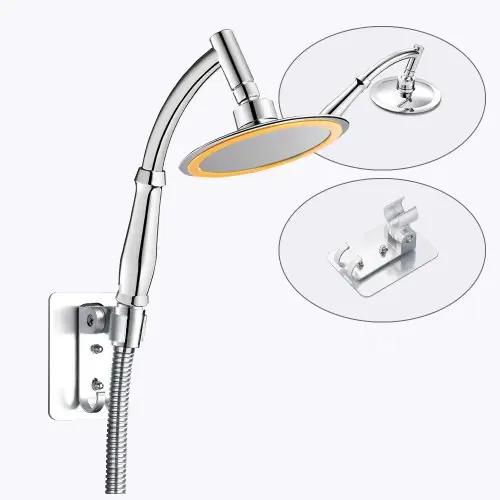 Image de Pomme de douche haute pression 360° - Jet puissant & réglable