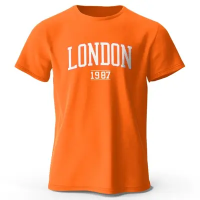 Image de T-Shirt Vintage Londres 1987 - Style Rétro & Surdimensionné