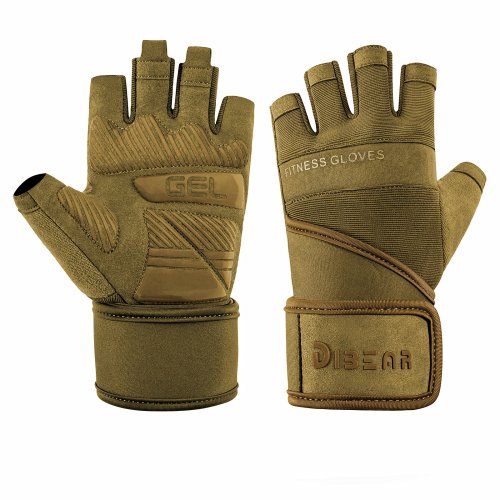Image of Anti-Slip Gym Gloves Bodybuilding Weightlifting Dumbbell Training Fitness Gloves Crossfit Pull Ups Workout Exercise For Man