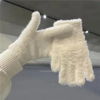 Image de Gants Hiver Chauds & Imperméables - Fourrure de Lapin Épaisse