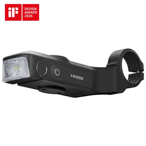 Immagine di Faro per Bici Integrato Ricaricabile con Staffa GPS Compatibile con Garmin, Wahoo, Bryton, Xoss, Igpsport - Luce Anteriore per Ciclismo di Alta Qualità