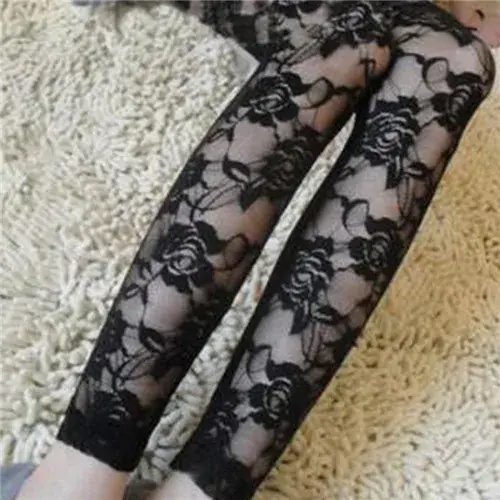 Image de Leggings Dentelle Rose - Sexy & Élégant