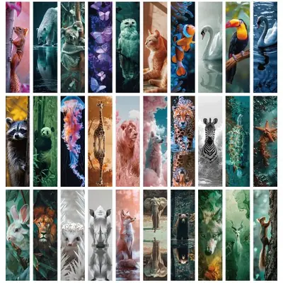 Image de Signets Animaux Créatifs - Lot de 30