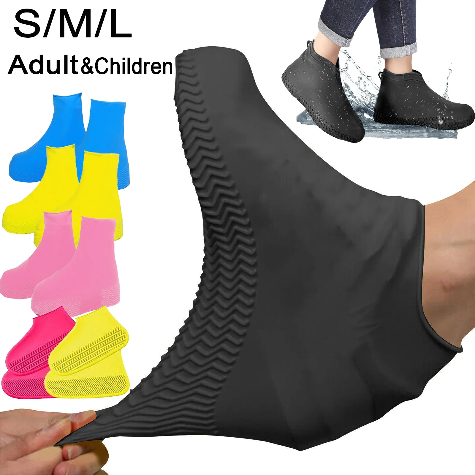 Image de Couvre-chaussures Imperméables en Silicone