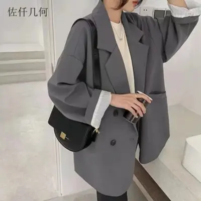 Image de Blazer Femme 2025 - Style Coréen Lâche & Décontracté