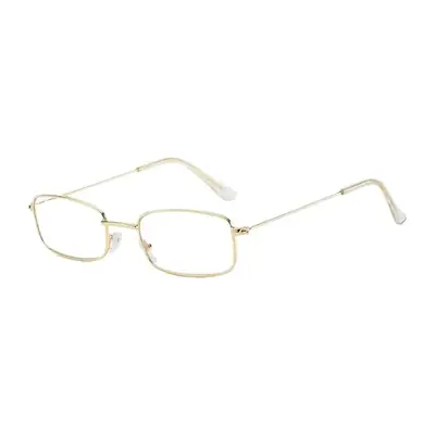 Image de Lunettes Carrées Vintage Bloquant la Lumière Bleue - Style Y2K