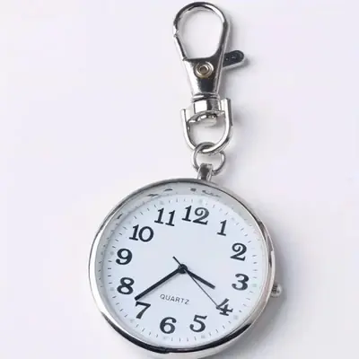 Image de Montre de Poche Vintage à Quartz - Style Minimaliste pour Infirmiers et Étudiants