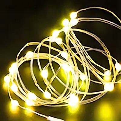 Image de Guirlande LED Étanche 5m - Lumière Féerique pour Fêtes & Noël
