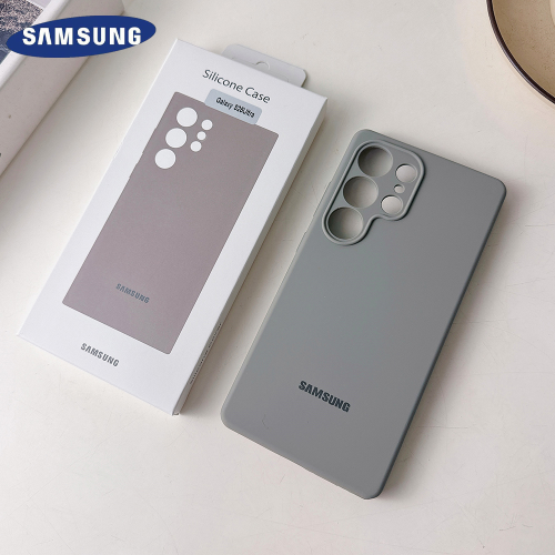 Afbeelding van Zachte Vloeibare Siliconen Telefoonhoesje voor Samsung Galaxy S25, S22, S26 Ultra, S24 Plus en S23 FE – Stootbestendig met Camera Bescherming en Matte Finish