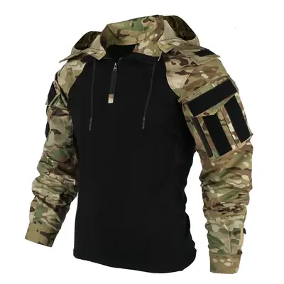 Image de Tenue Tactique Camouflage Multi-Poches avec Capuche