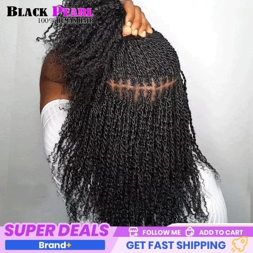 Peruanisches Afro-Kinkys Haar – 50g Mini Twist Bulk für Flechtfrisuren