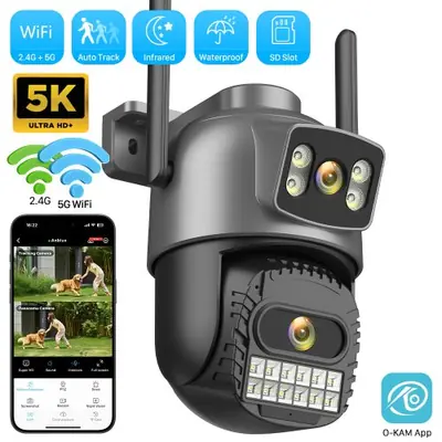 Image de Caméra Surveillance Extérieure PTZ 10MP 5K AI