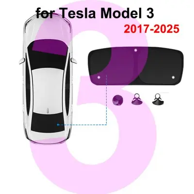 Image de Pare-soleil Tesla Model Y & 3 - Protection UV et Privée