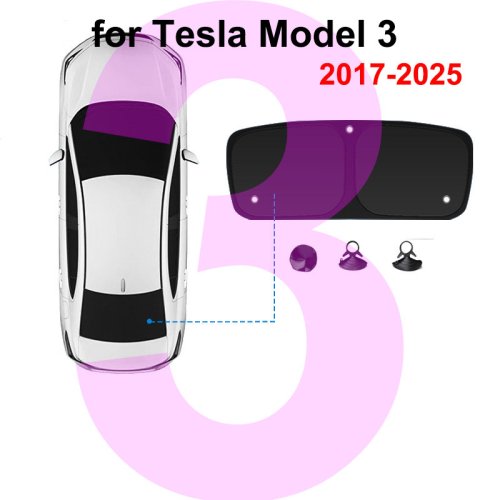 Image de Pare-soleil Tesla Model Y & 3 - Protection UV et Privée