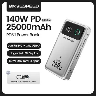 Image de PowerBank 25000mAh Ultra Rapide pour MacBook & Smartphones