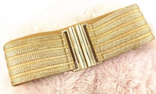 Image de Ceinture Élastique Or - Style Vintage & Élégant