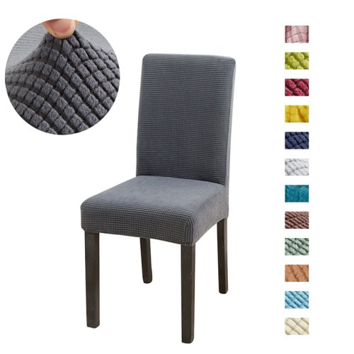 Image de Housse de Chaise Jacquard Élastique - Design Élégant & Pratique
