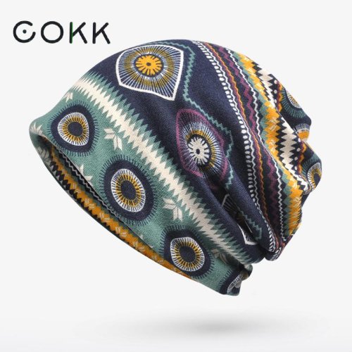 Zdjęcie Elegancka Czapka Beanie z Bawełny – Uniwersalna, Elastyczna i Ciepła Czapka Zimowa dla Kobiet i Mężczyzn w Stylu Vintage