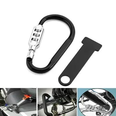 Image de Verrou Anti-Vol pour Casque Moto - Fixation T Barre Sécurisée