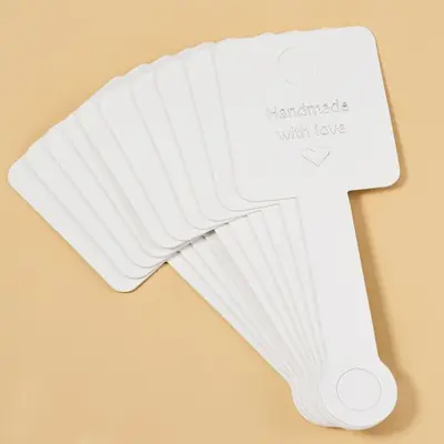 Image de Cartes de Présentation Kraft Auto-Adhésives pour Bijoux